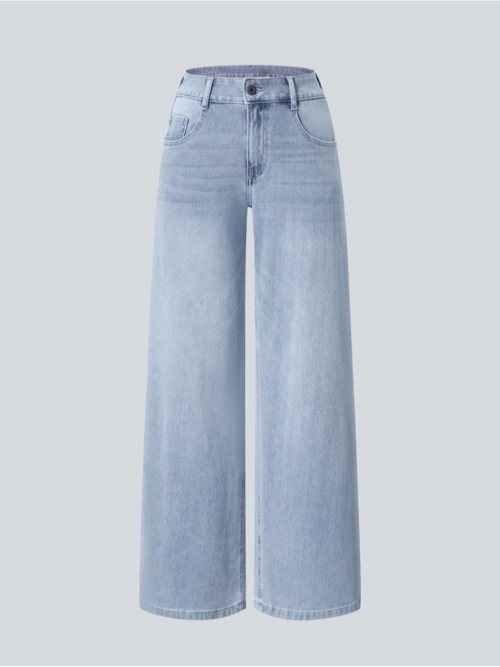 Halara High-Waist Wide Leg Women's Jeans - Light Blue
